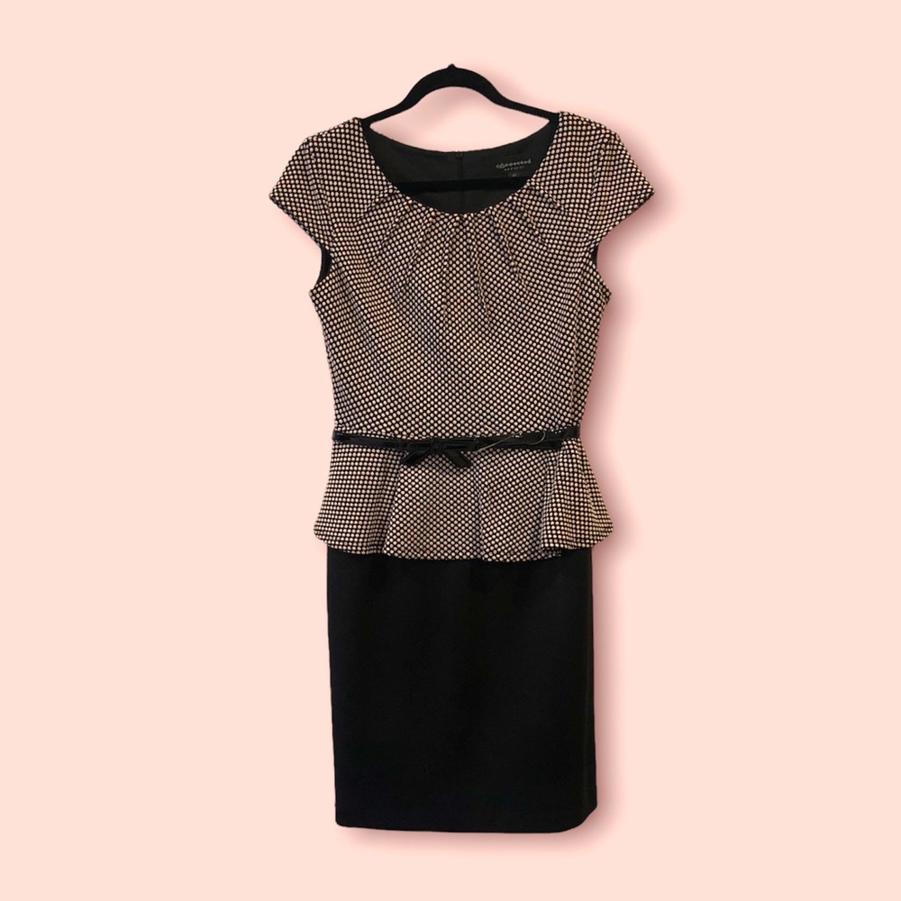 💗HP💗 NWOT Belted Peplum Dress